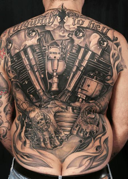 Antonio Proietti - Harley tattoo